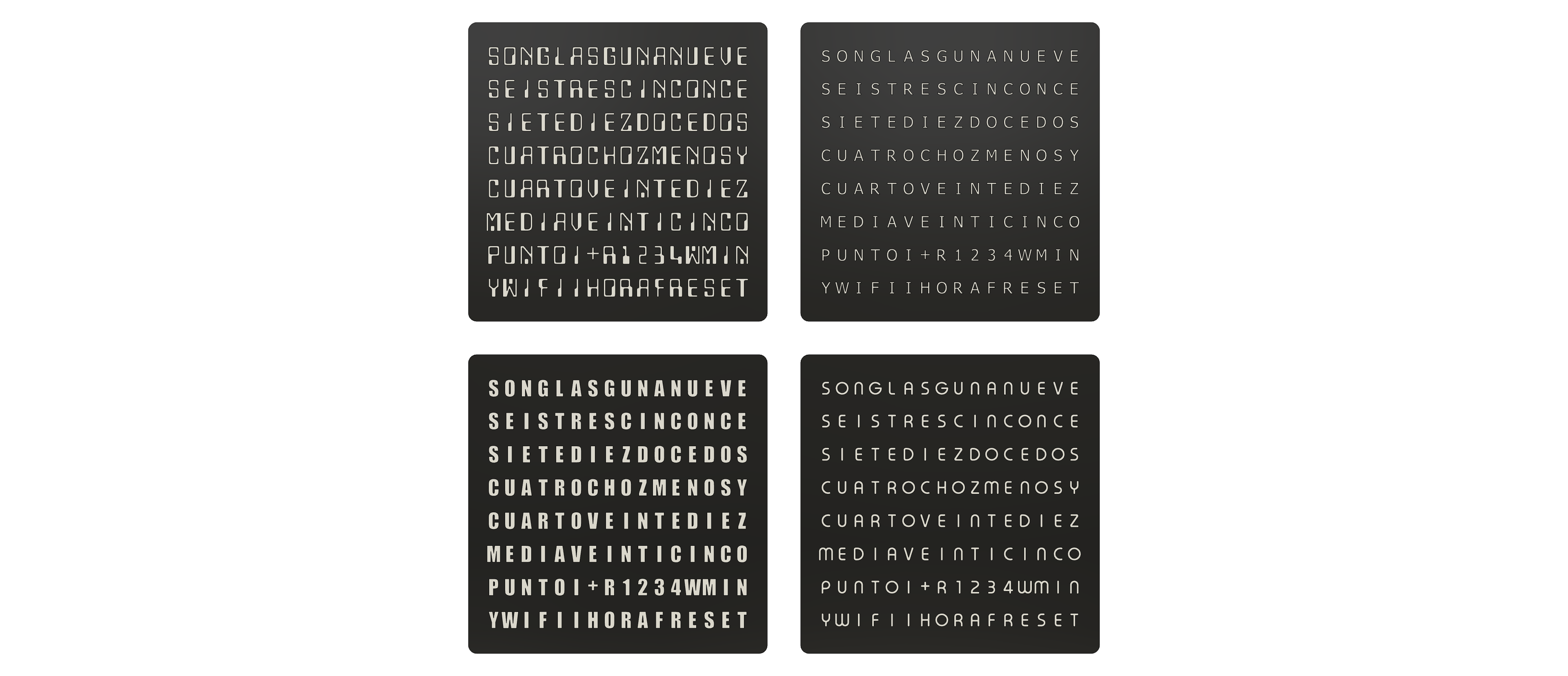 WordClock 16x8 - 2024 — miniatura 44