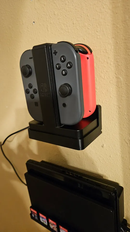 Joy-Con Charger Wall Mount by Bryan Crow Download free STL model