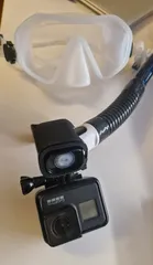Snorkel action cam mount