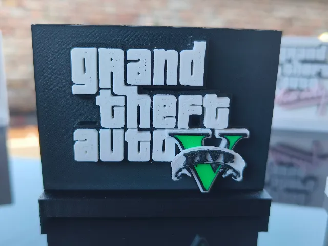GTA V Logo with Display Stand