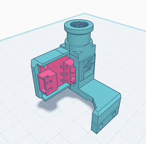 Creality Sprite Extruder SE Filament Sensor-Bowden uchycení drážky