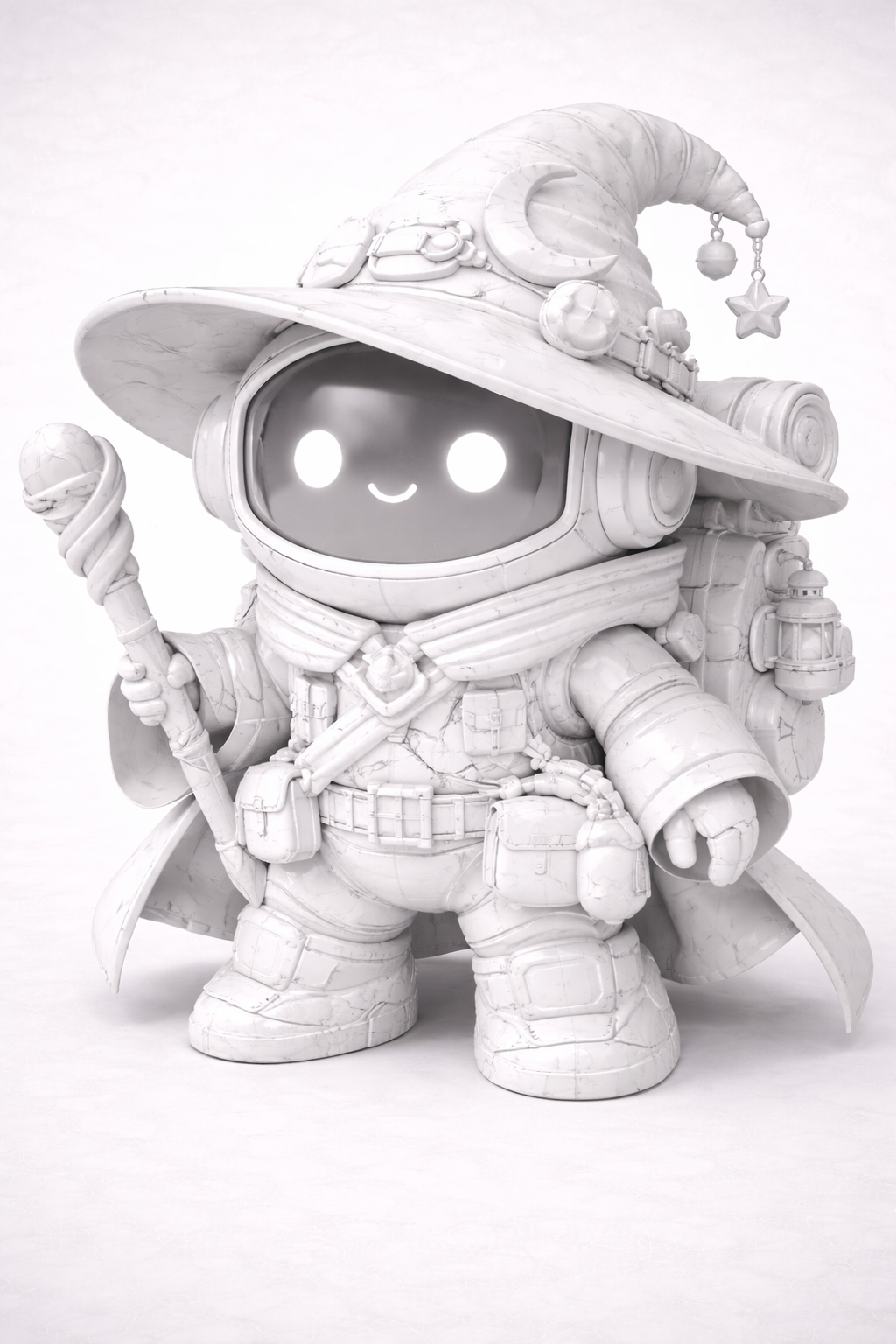 Cute Robot Guy Magician