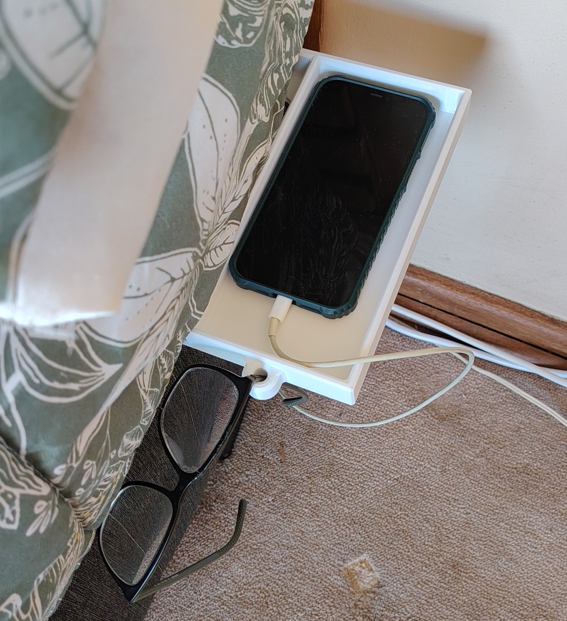 Bedside Phone Shelf