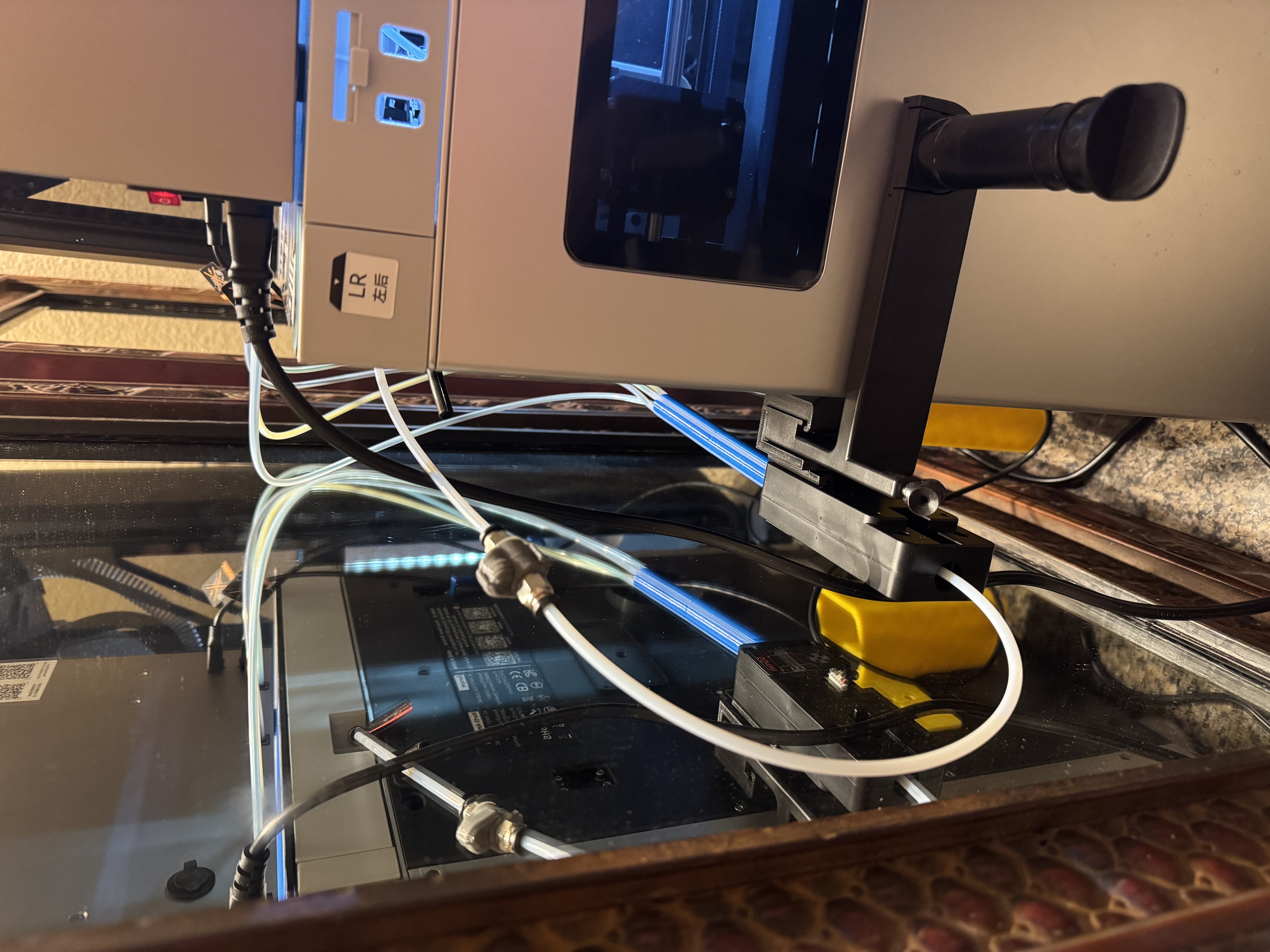 Q2 Spool Holder Bracket plus Box Splitter Rotated