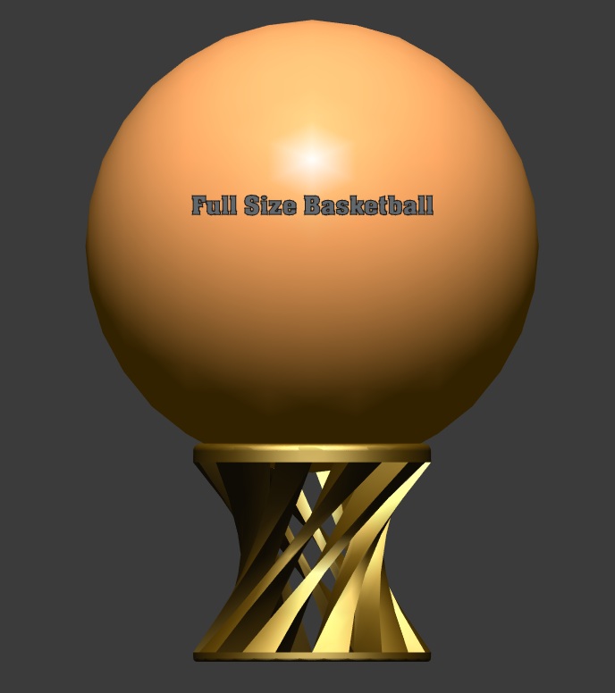 Basketball display stand