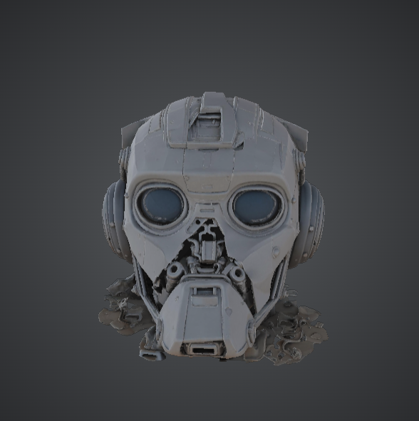 Futuristic Robot Mask – Sci-Fi Droid Helmet Relic