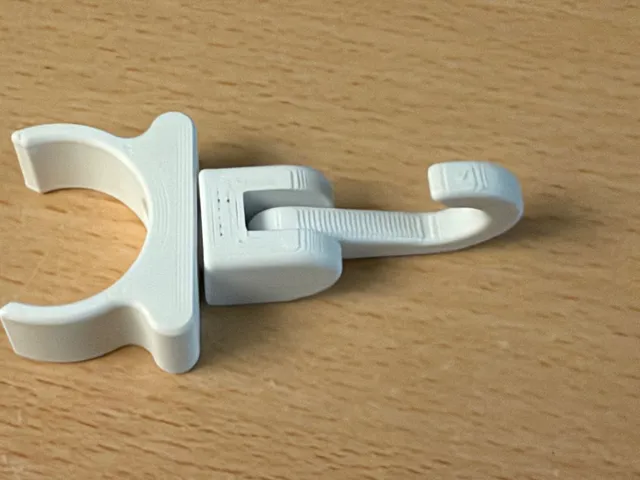 Zeltstangenklip mit Haken / Clip with 360°/180° Swivel Hook