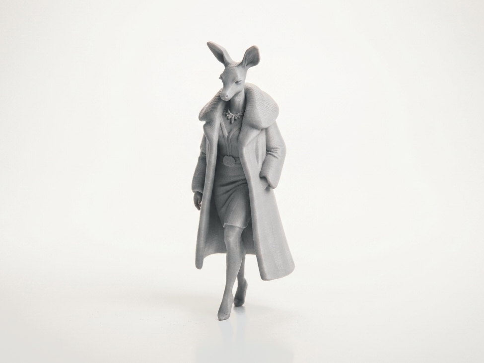 Deer Lady Figurine Female Character 3D Printable