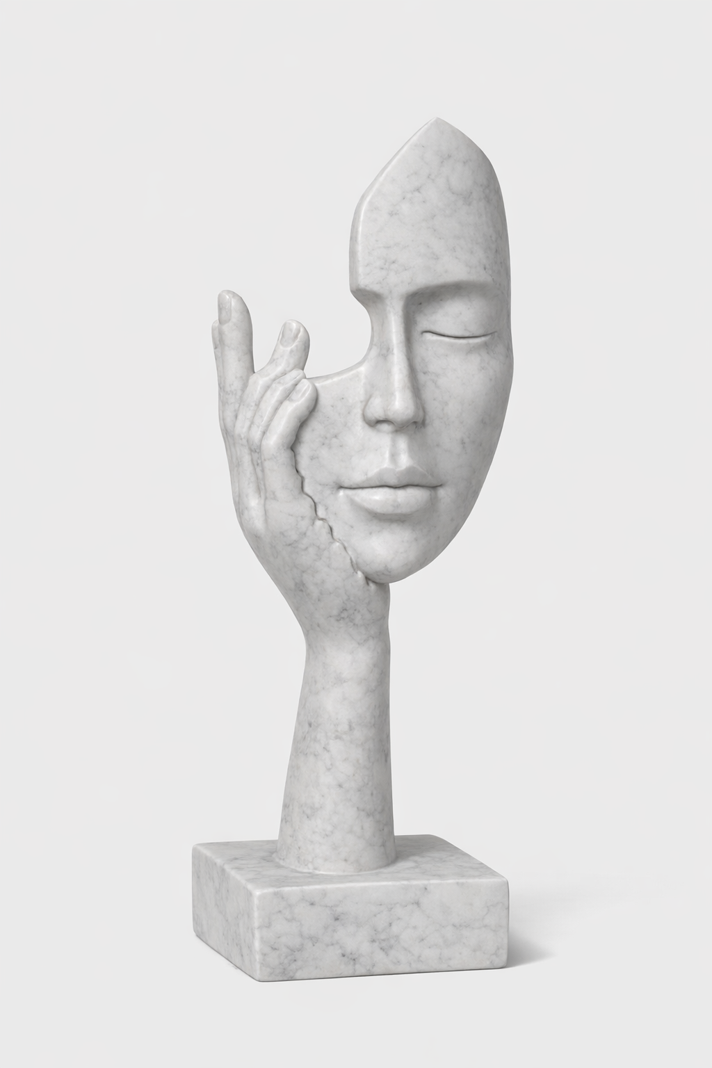Thoughtful woman statue