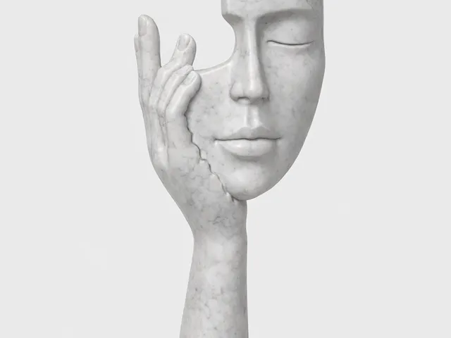 Thoughtful woman statue