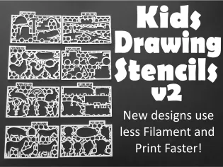 Kids Drawing Stencils – v2