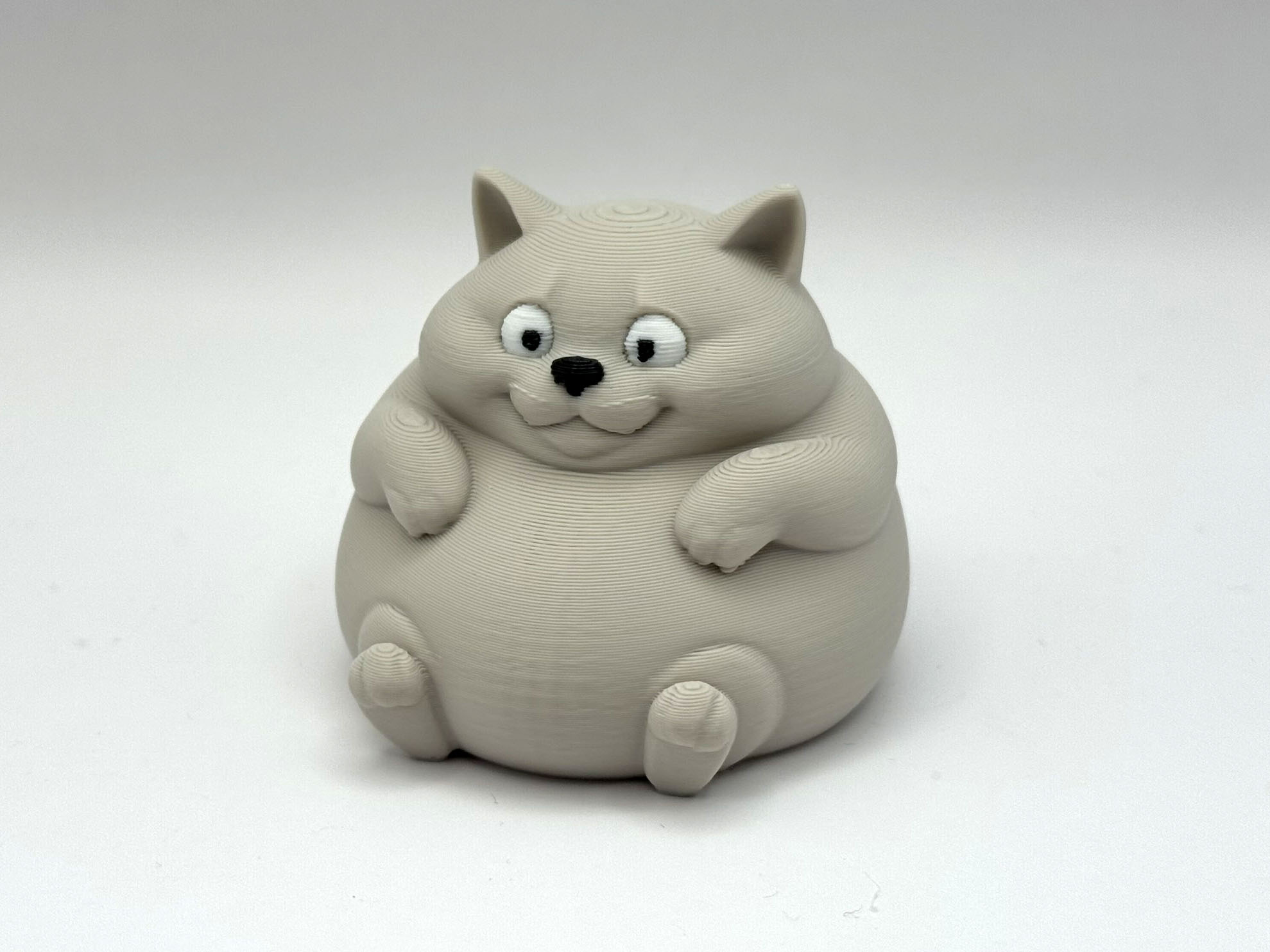 Miniatura 5 do modelo 3D Sitting Chonky Cat