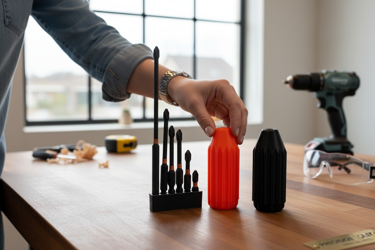 Precision Screwdriver Bit Holder – Modular Tool Organizer Set 3D model