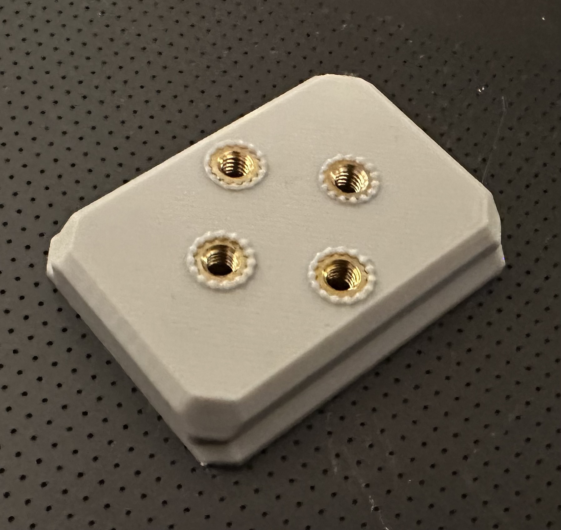 Arca swiss plate with M4 holes (20mm spacing) for astro mounts 3D model