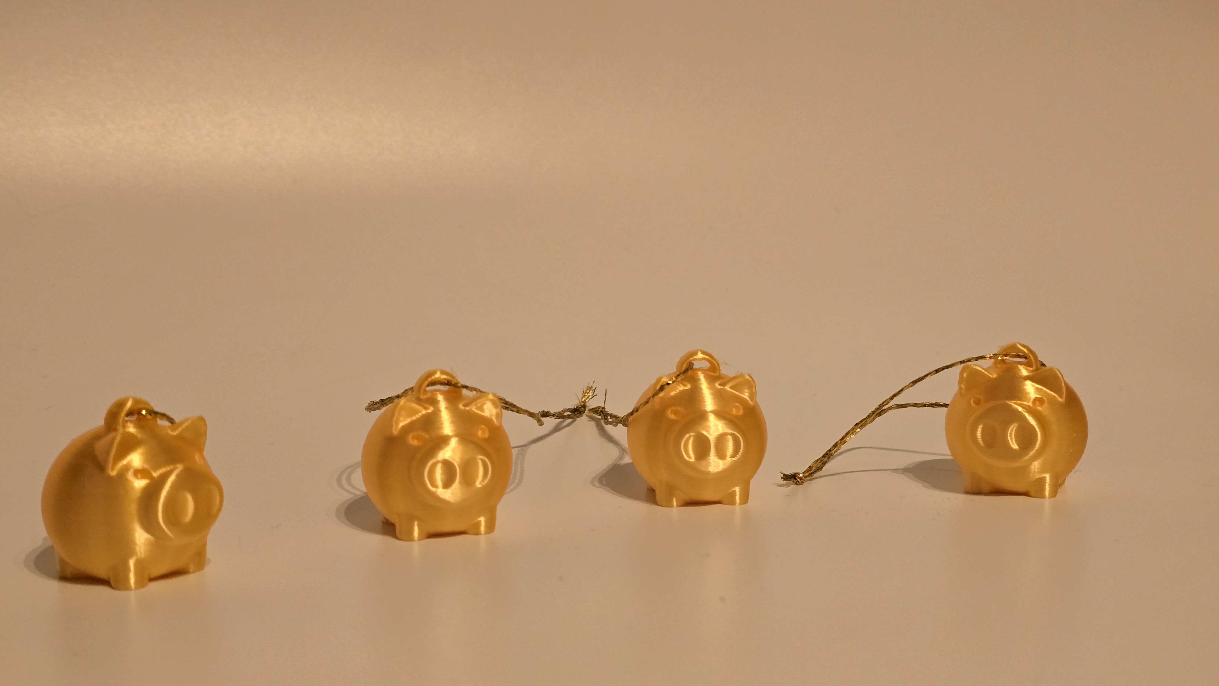 Piggy Hanging Decoration 3D model thumbnail