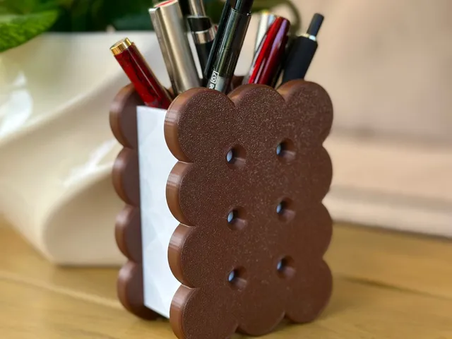 Biscuit Pencil Holder + 2 Coasters