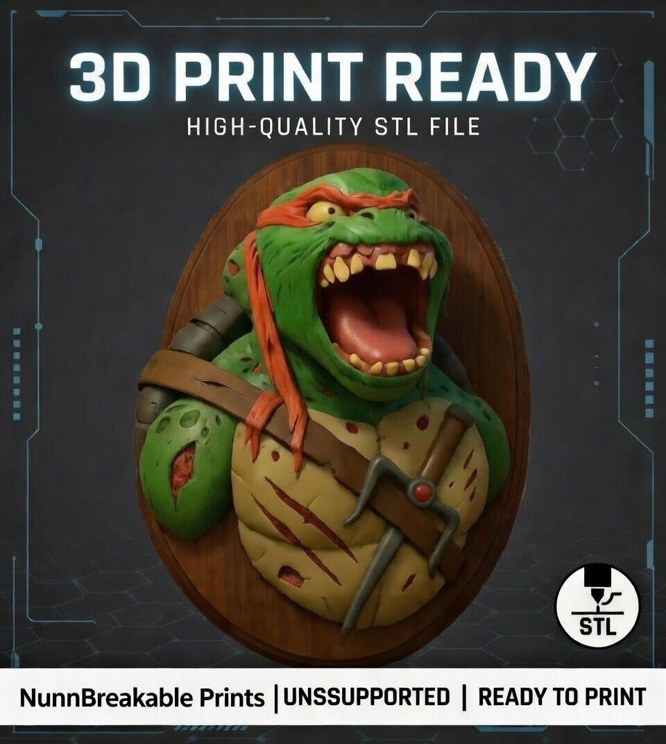 TMNT Raphael Zombie Wall Mount