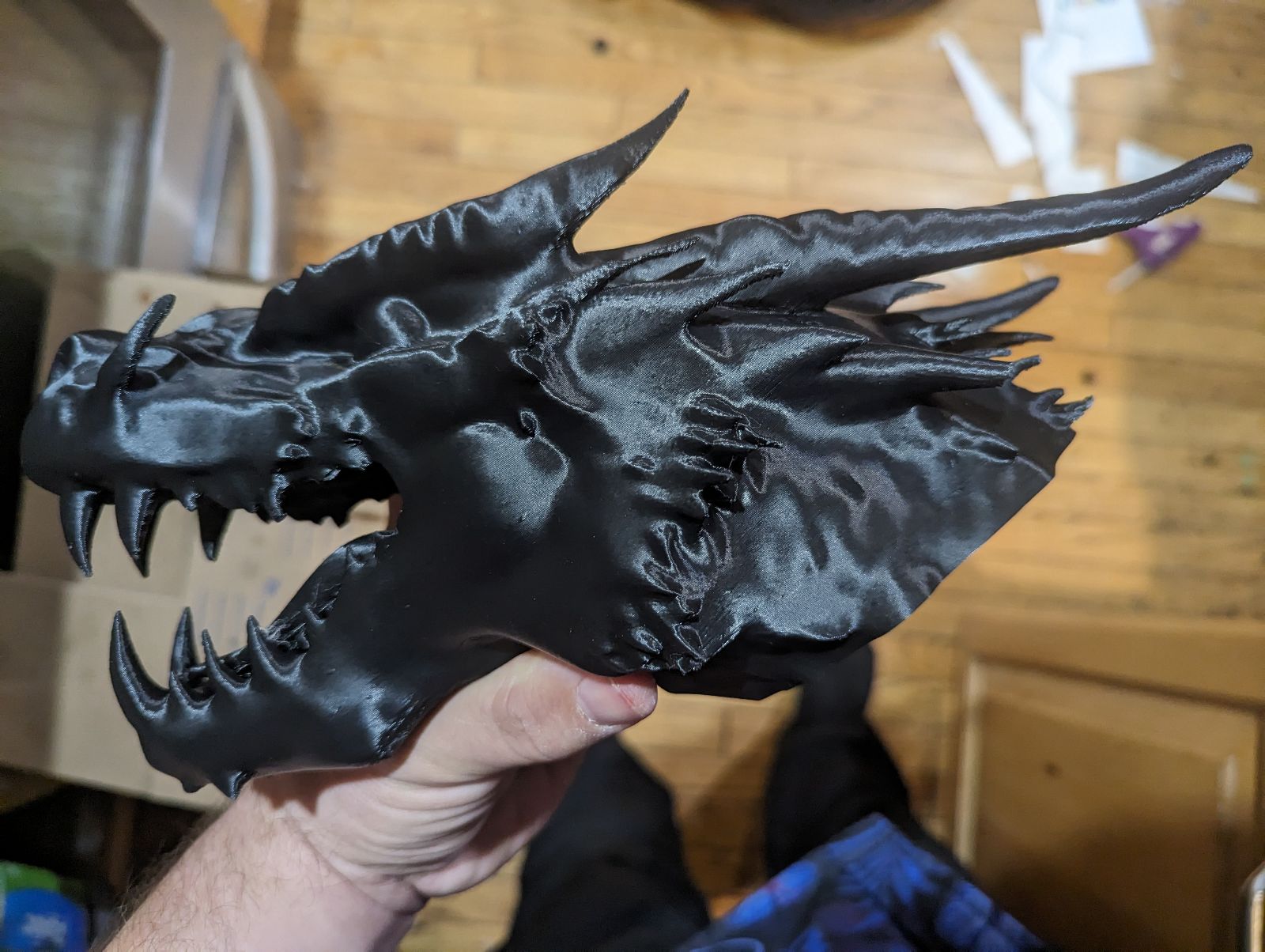 Black Dragon Head for Wall Mount