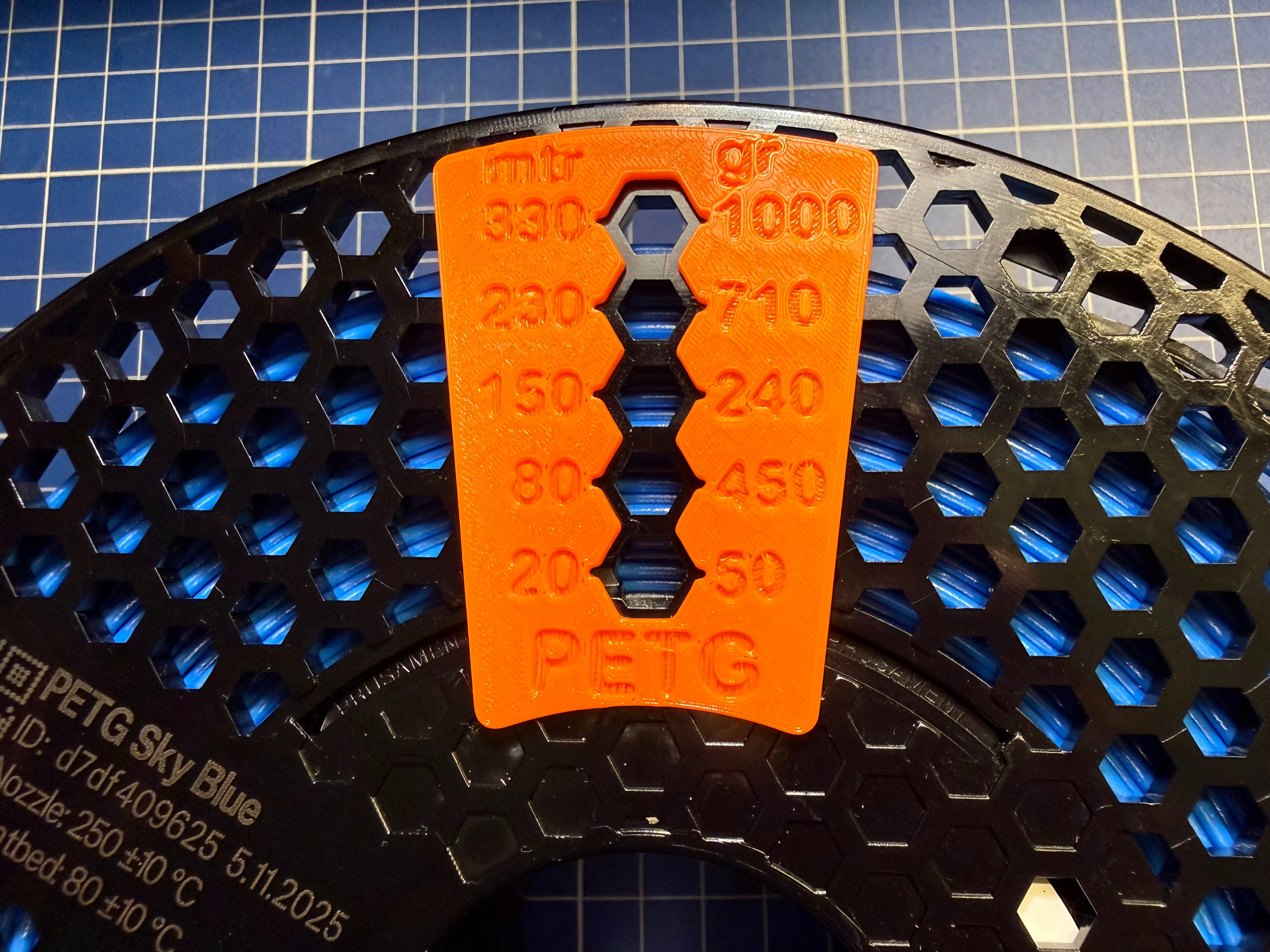 Prusament NFC Filament Indicator PLA PETG TPU meters grams