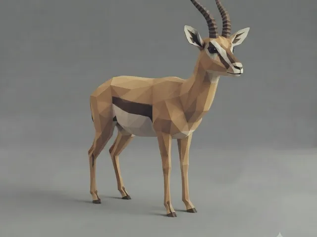 Low Poly Gazelle