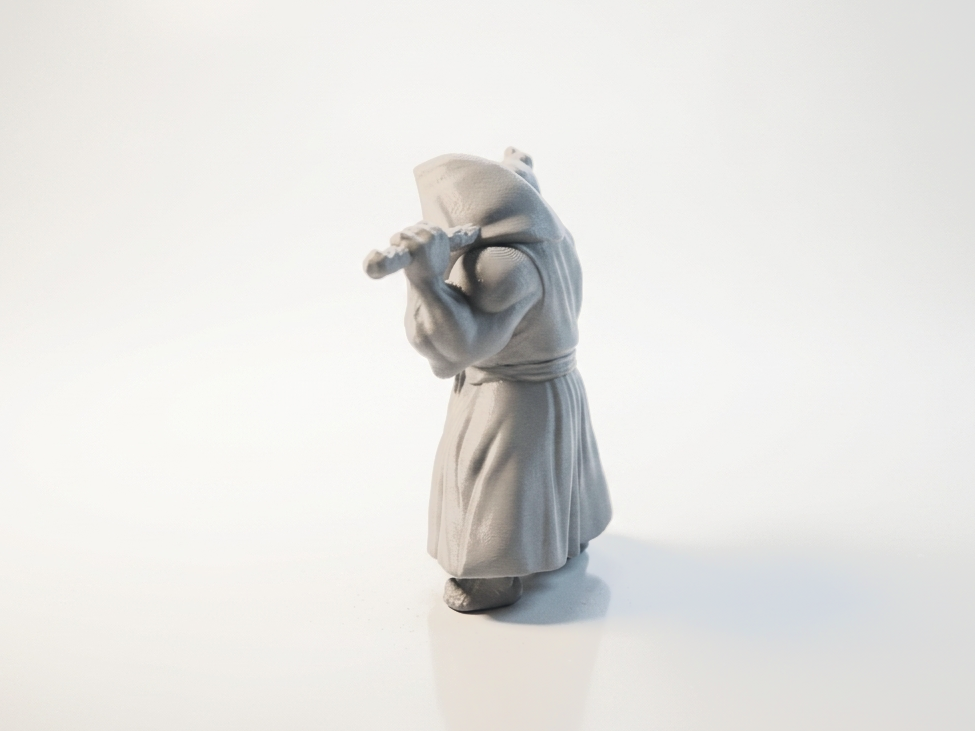 Buff Gandalf Figurine Fantasy Character 3D Printable