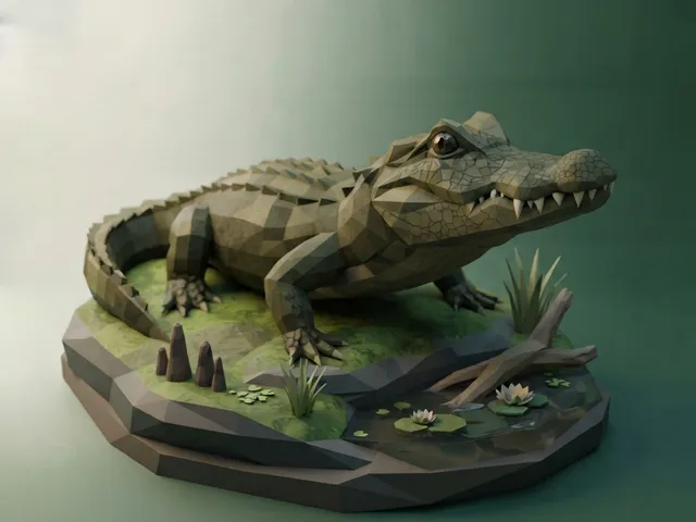 Low Poly Caiman