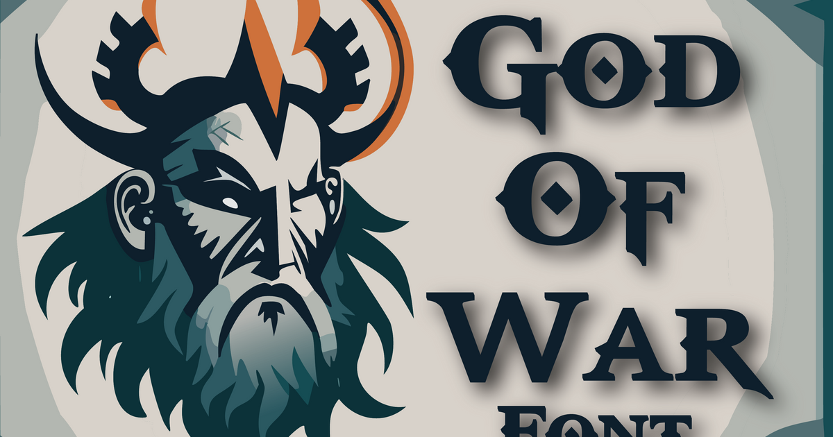 God Of War Font by MGotti Download free STL model