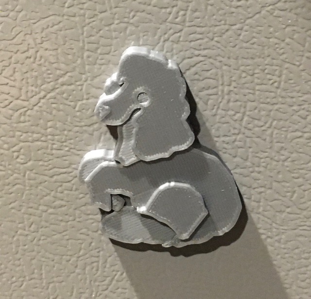 Poodle Magnet
