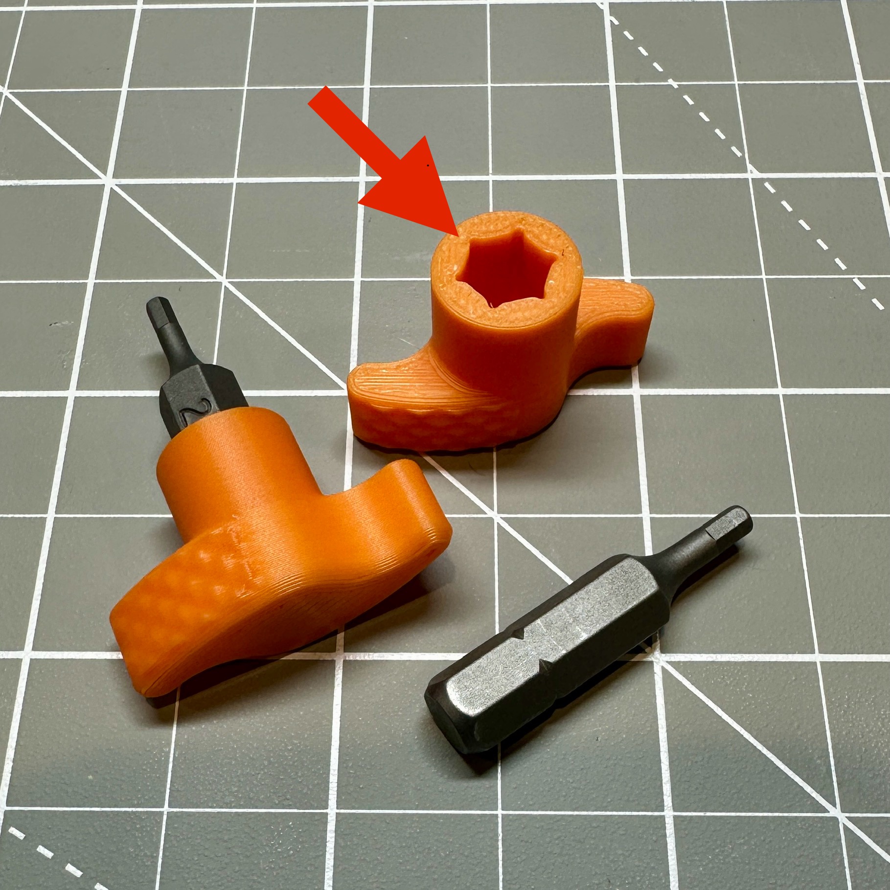 Bit Holder Remix with Relief Cut Corners - Improved Bit Holding 3D model thumbnail