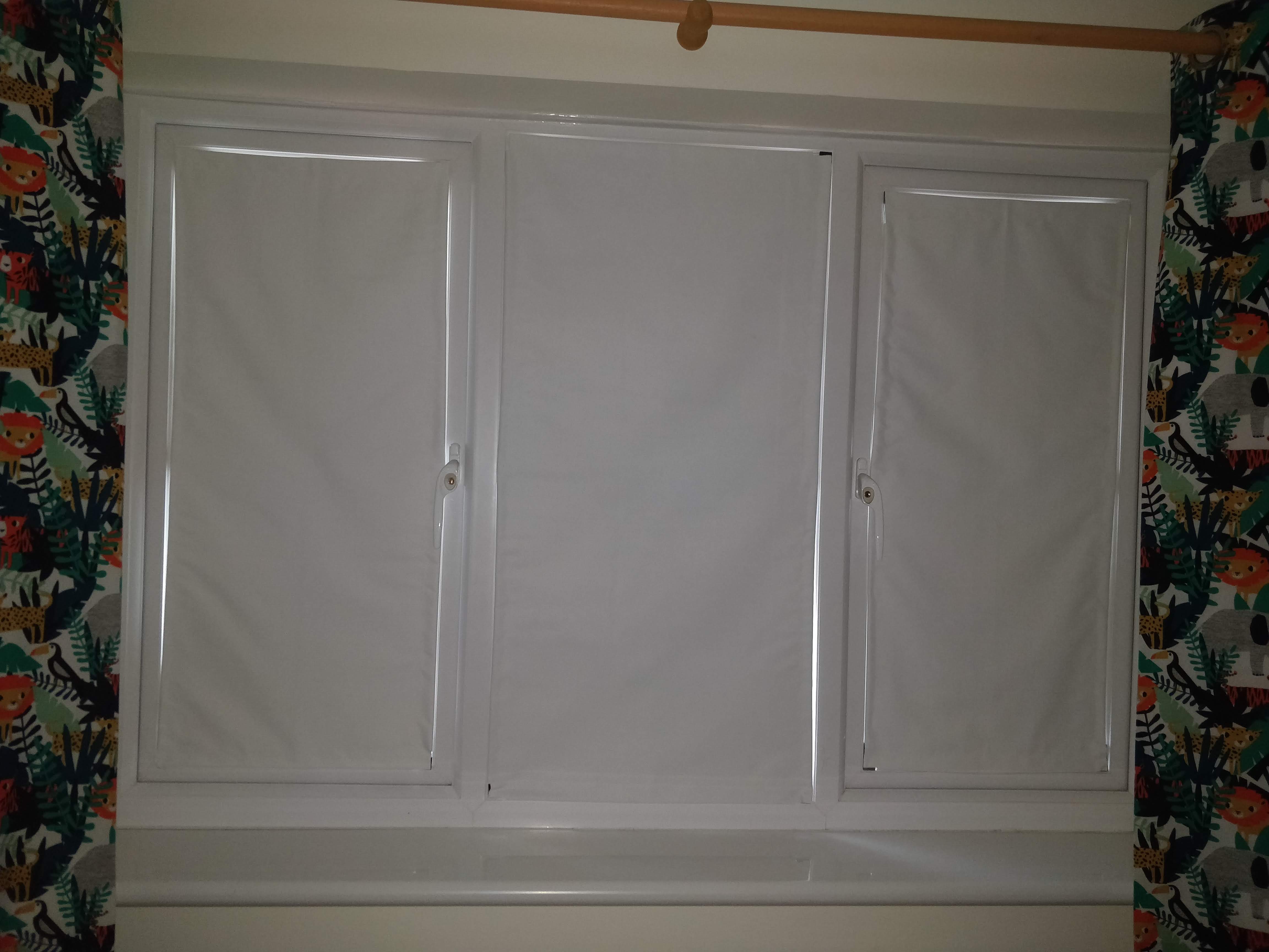 Window blackout blind frame