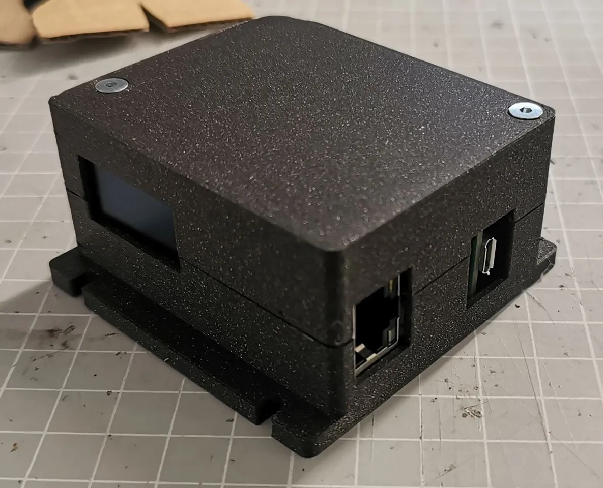 Teensy 4.1 Enclosure with Ethernet & OLED Display by sternli27