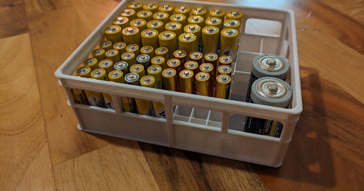 Batterie Kasten XXL AA AAA 9V Battery Crate XXL AA AAA 9V By