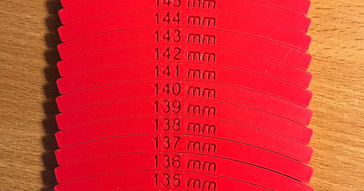 Radius gauges 130150mm by GedasL Download free STL model