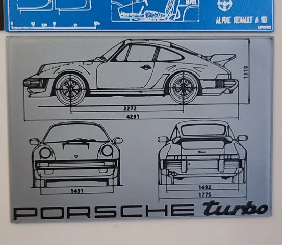 Blueprint Porsche 911 Turbo (type 930)