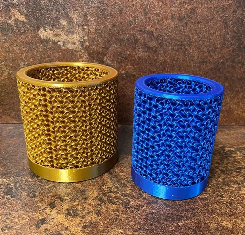 Pen Holder Gyroid Round - Stifthalter Gyroid Rund