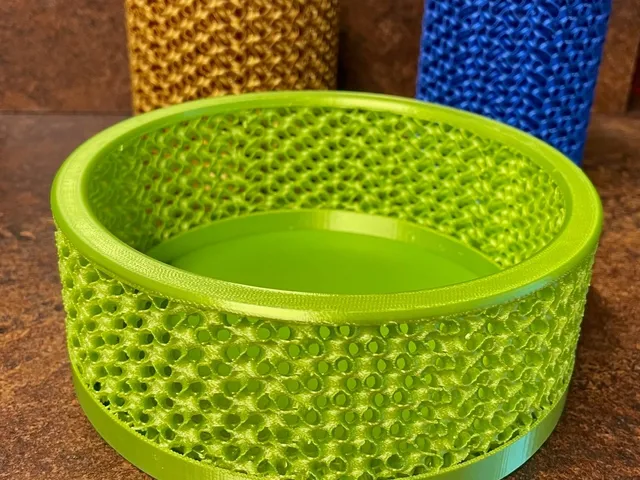 Bowl Gyroid Round - Schüssel Gyroid Rund