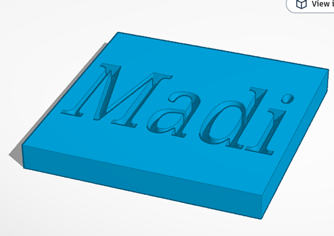 Madi nameplate