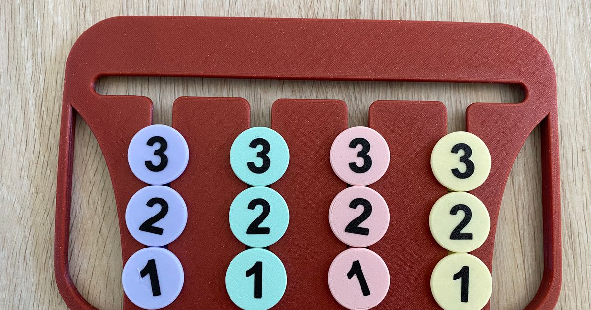 Color game board by Jeppe | Download free STL model | Printables.com