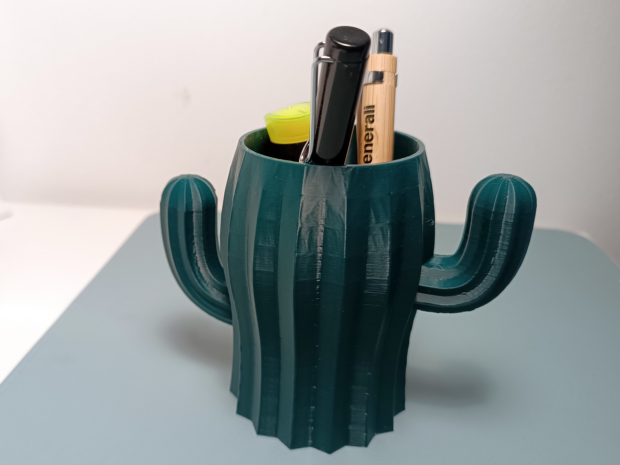 Cactus Pen Holder By Valeria Momo Download Free Stl Model