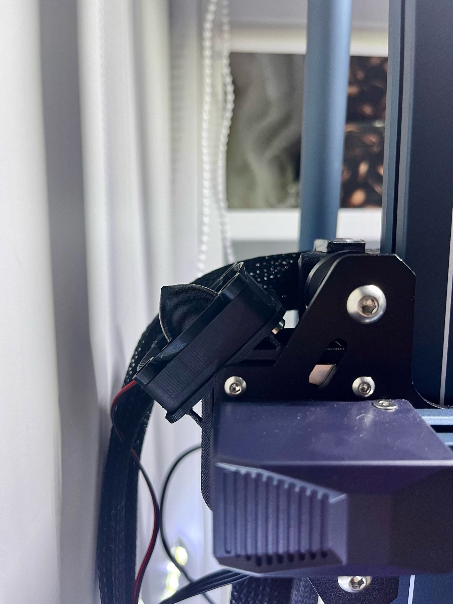 Clip'n'Cool: toolless 40mm Fan Mount / Holder for X Axis Stepper Motor ...