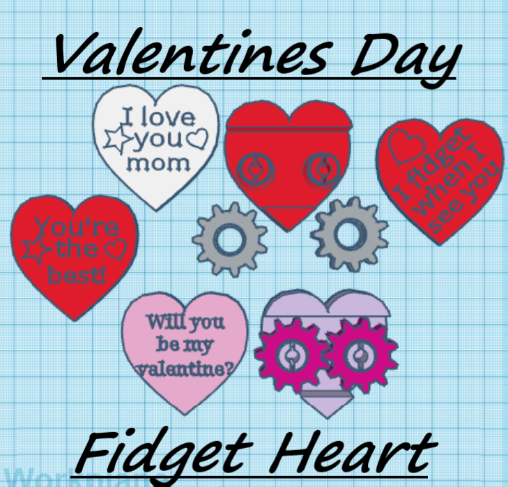 Miniatura 2 do modelo 3D Fidget heart
