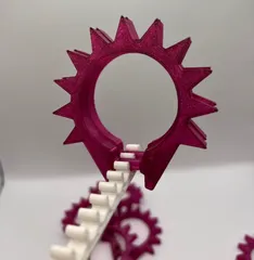 Eleven Spike Shower Shower Curtain Ring