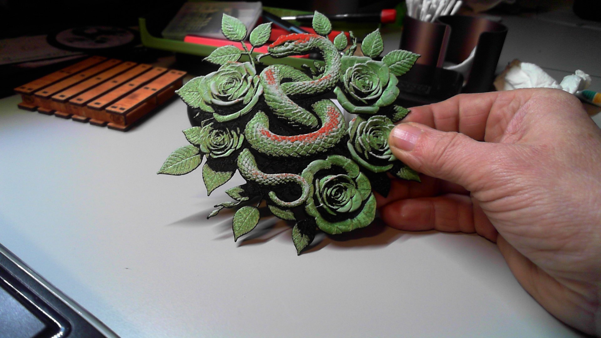 Roses & Snake