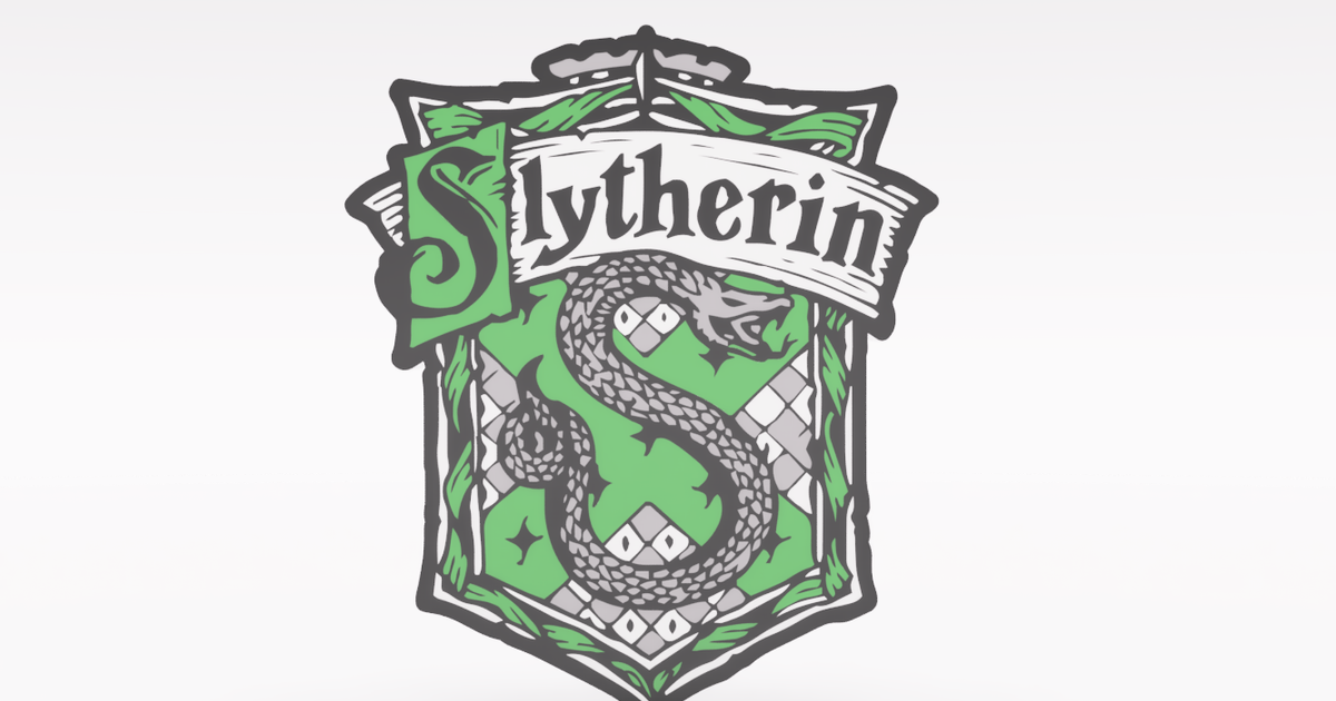 Slytherin Lightbox Harry Potter by Valeria Momo Download free STL