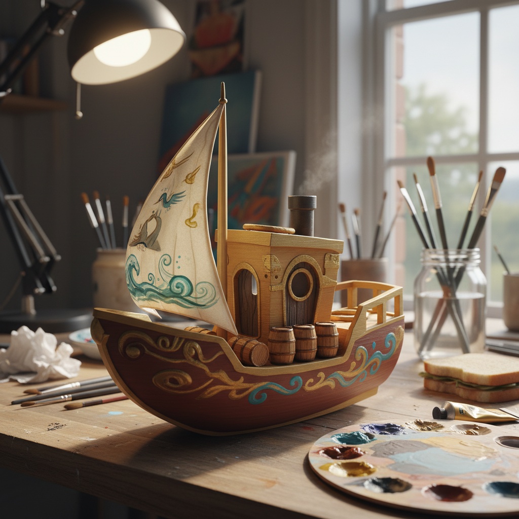 Sindbad’s Ship – Cherrywood, Sail & Seafaring Deception