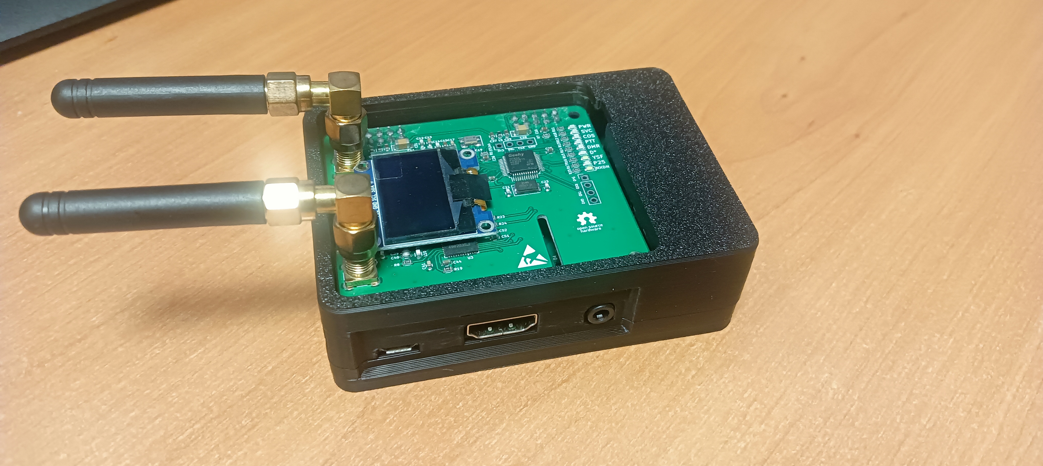 MMDVM Case Cover for alternative PCB version