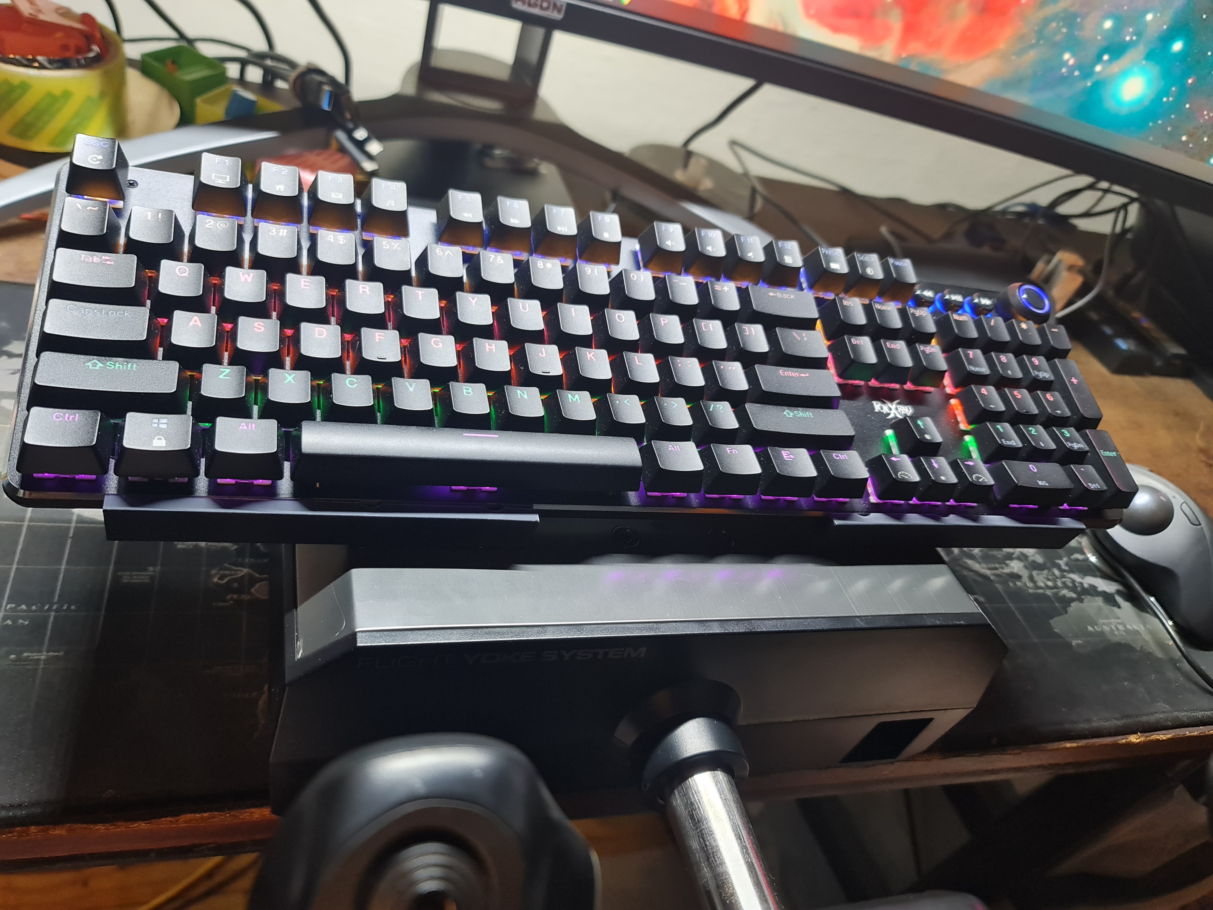 Saitek/Logitech Yoke KB Mount