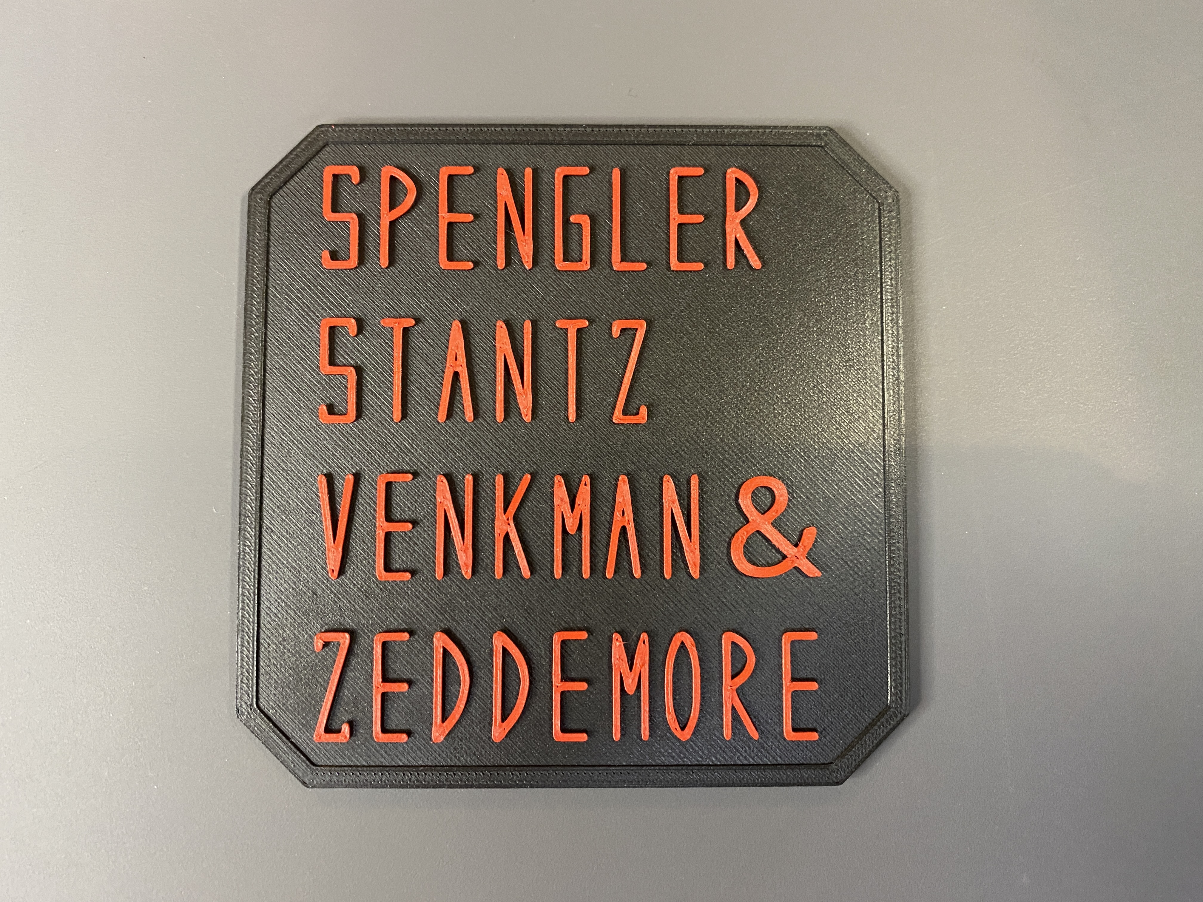 Ghostbusters Nametag Coaster