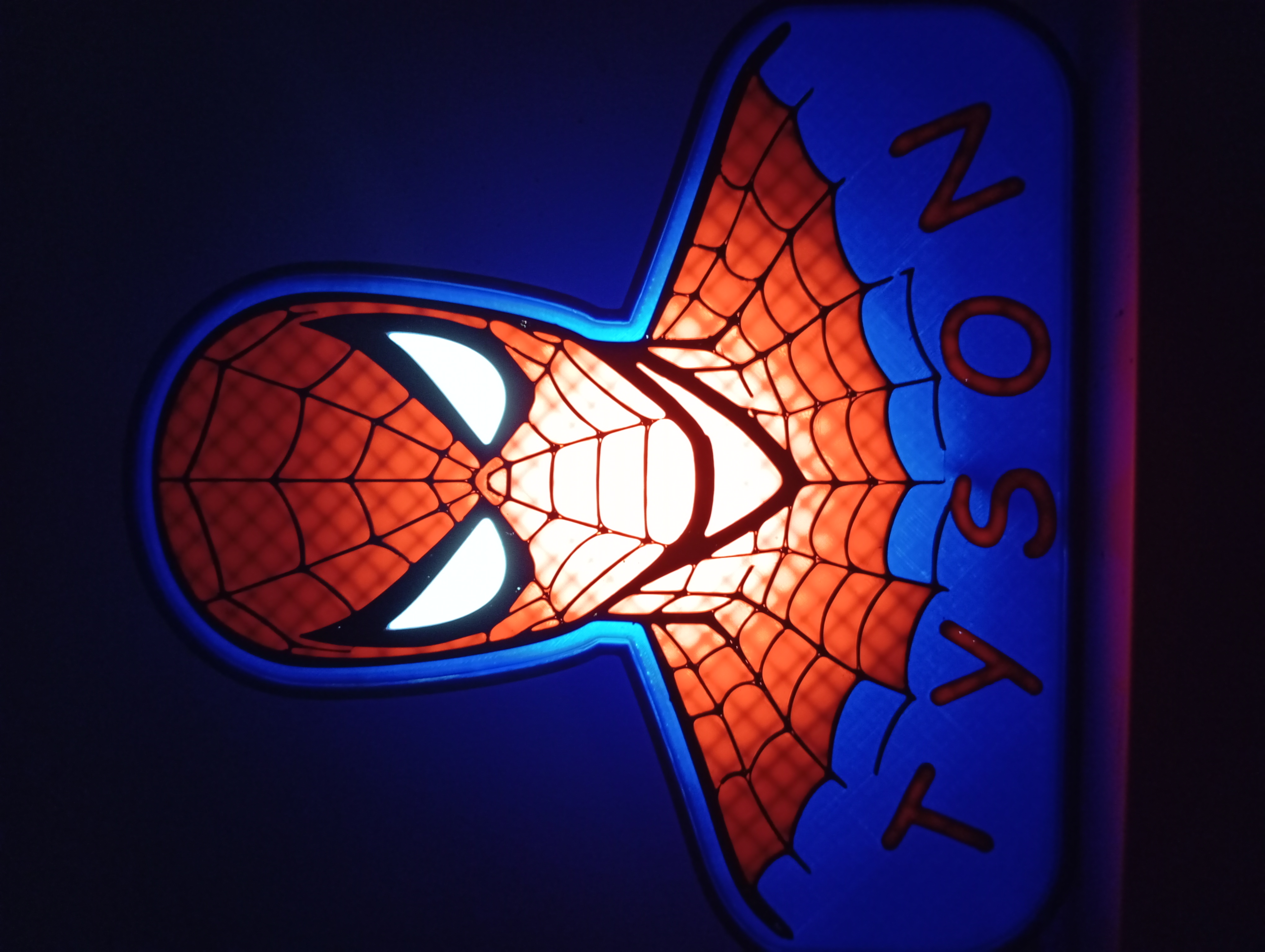 Spider Man light box (name removed)