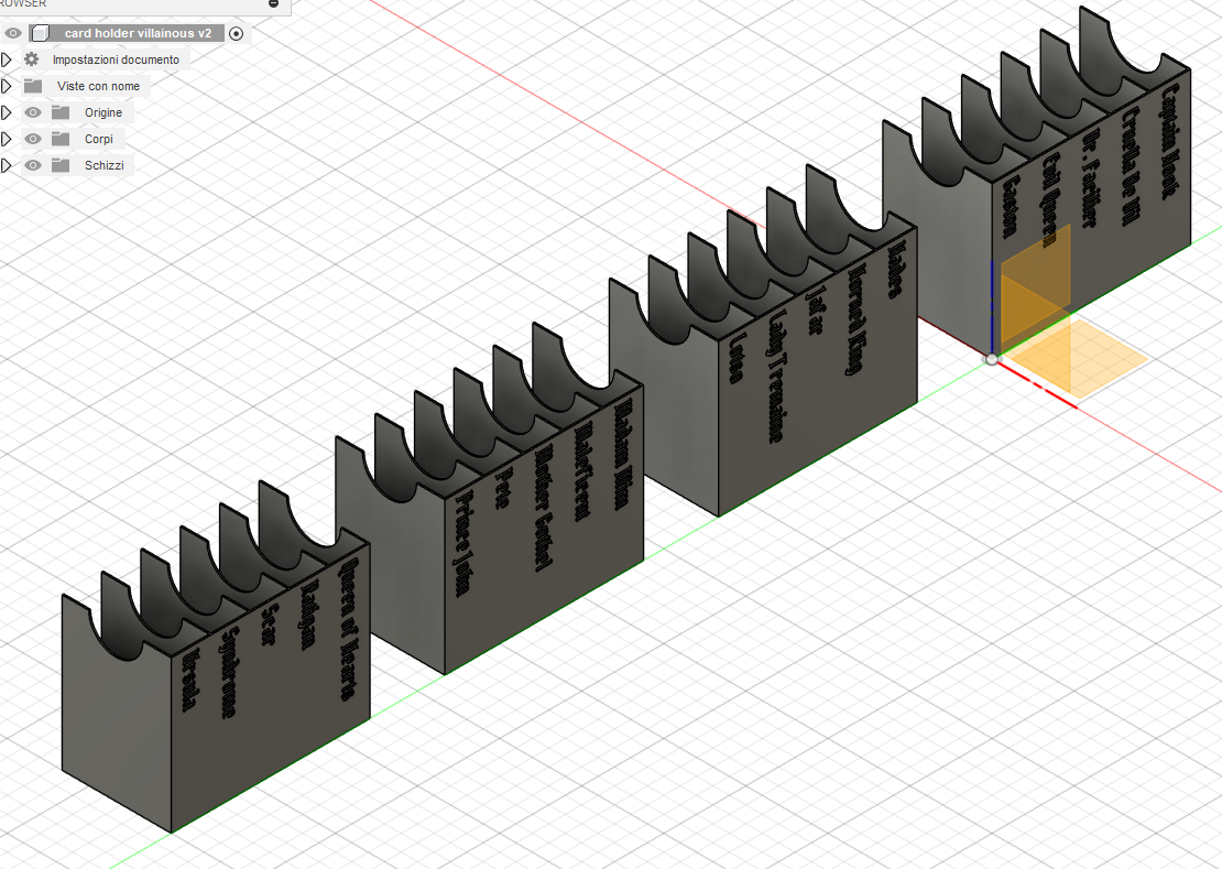 Villainous cards holder for sleeved cards